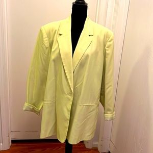Dress barn woman 24W lime blazer